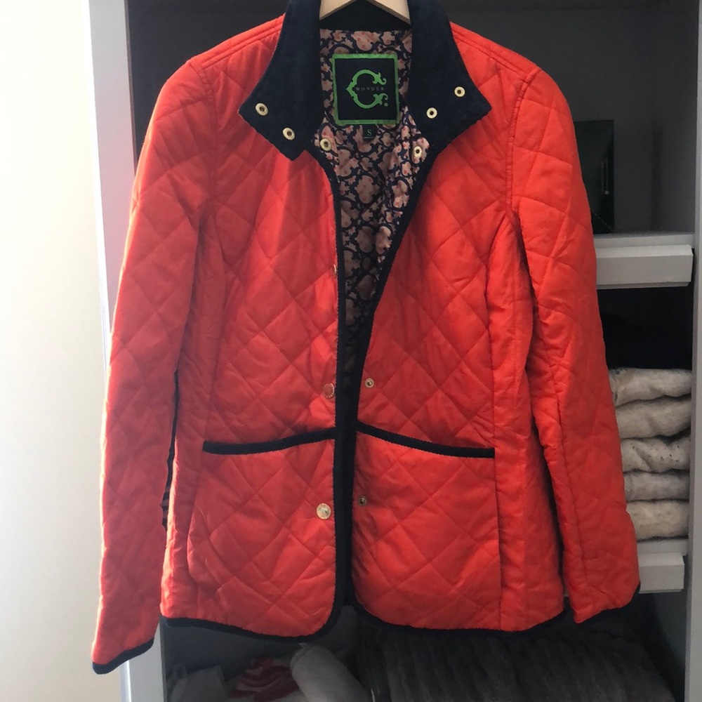 C wonder orange navy jacket